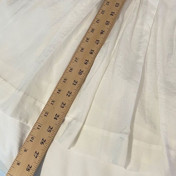 1424 3.1 Phillip Lim Size 10 Whit Lace Yoke Blouse Sleeveless New - Picture 5 of 10